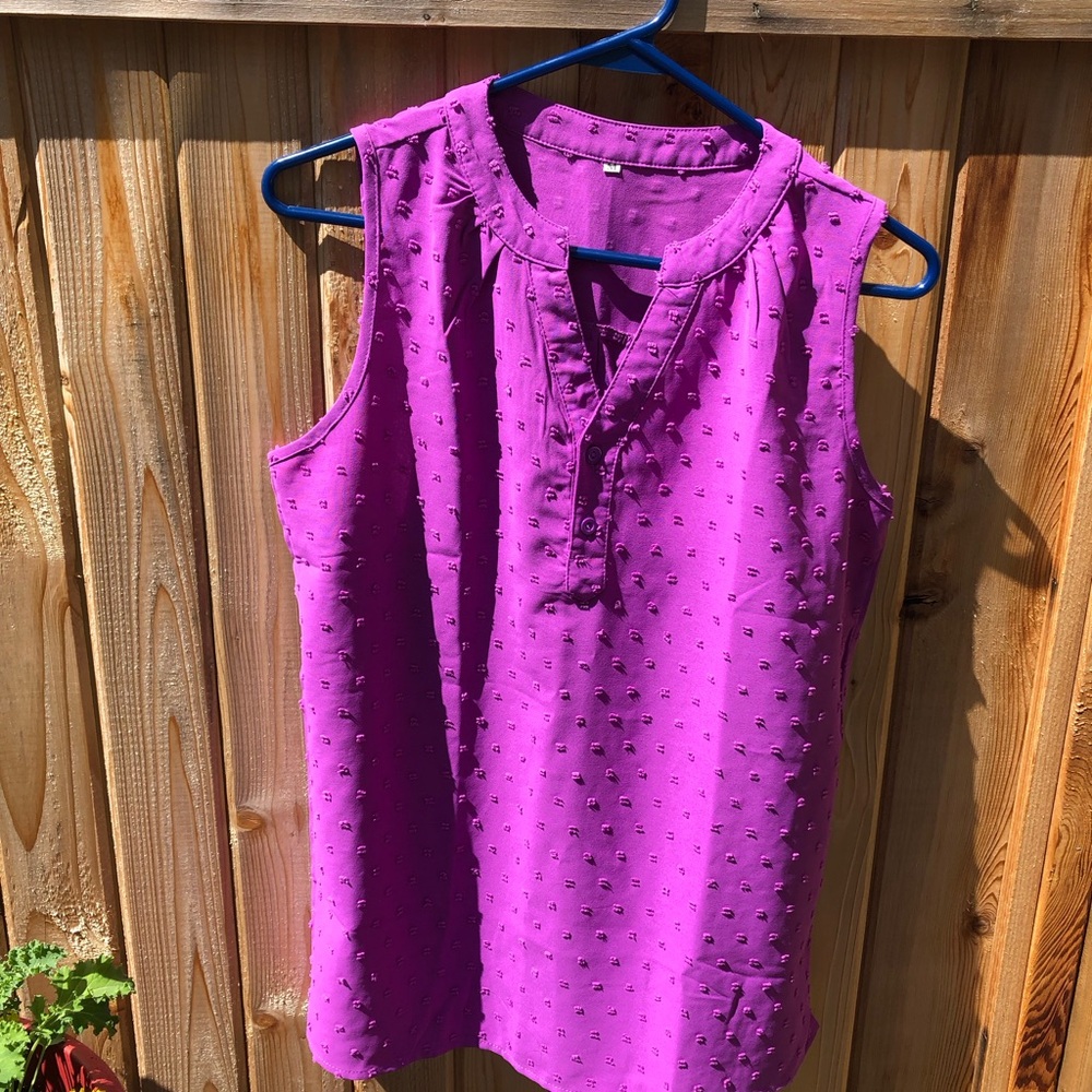 Purple Sleeveless Women's Top